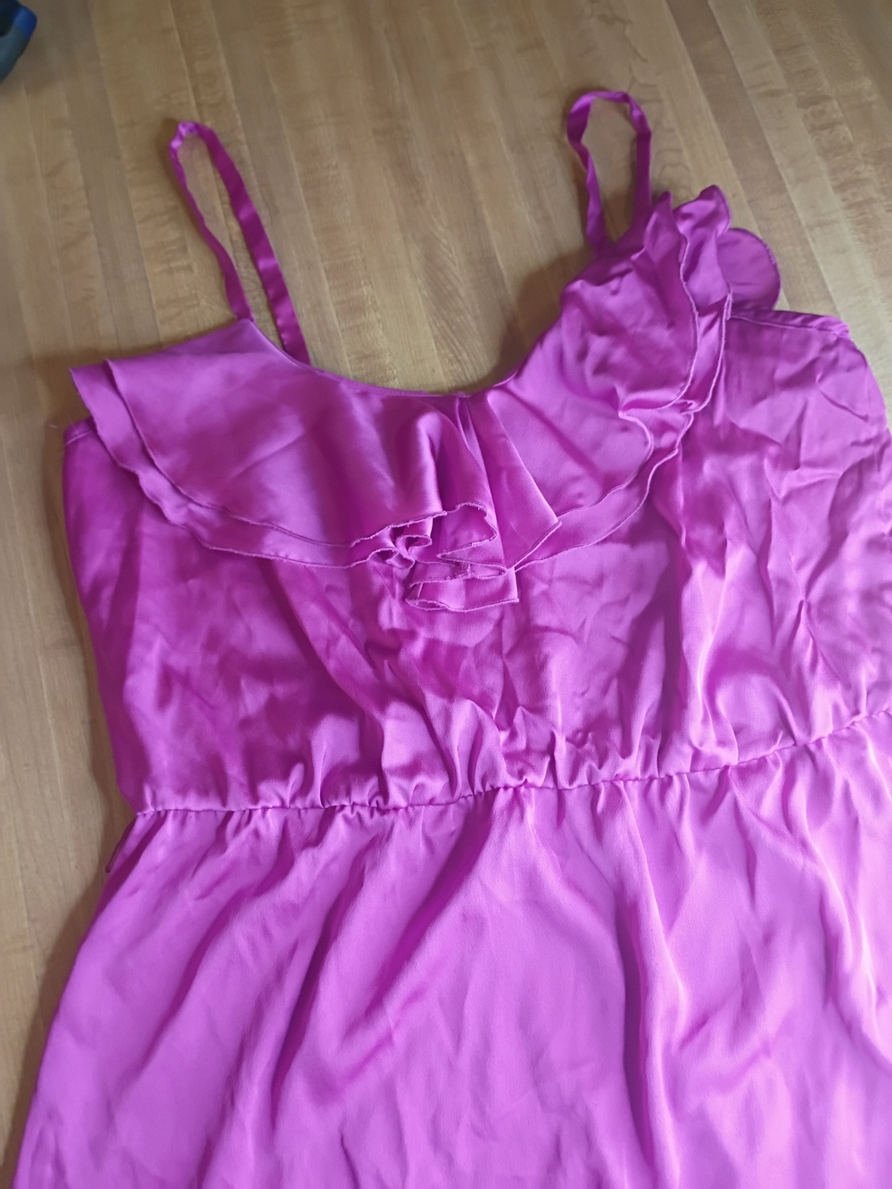 Fred David Magenta Ruffle Mini Dress - Picture 3 of 12